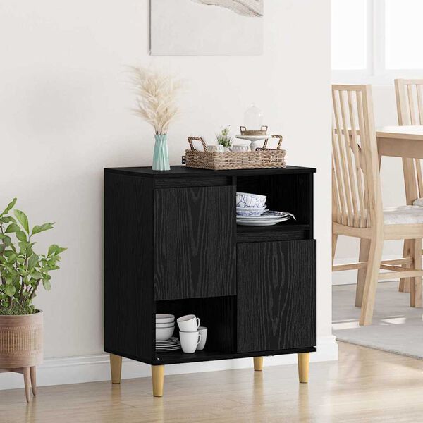 vidaXL Sideboard Svart ek 35 x 60 x 70 cm Konstruerat tr&auml;