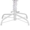 vidaXL Konstgjord julgran med 300 LED-lampor Vit 180 cm PVC och metall