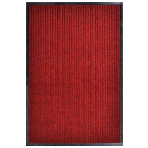 vidaXL D&ouml;rrmatta r&ouml;d 117x220 cm PVC