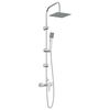 vidaXL Duschsystem Krom Rostfritt st&aring;l 21 x 48 x 112 cm