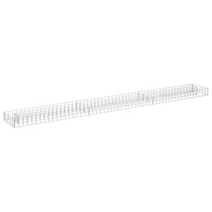 vidaXL Planteringsgabion upph&ouml;jd galvaniserat st&aring;l 270x30x10 cm