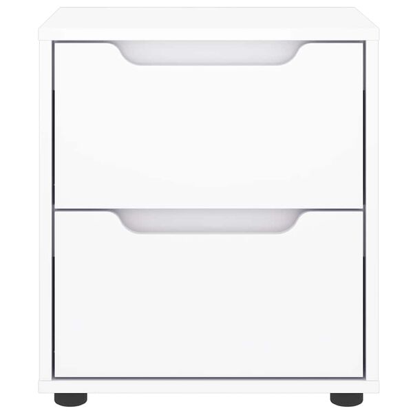 vidaXL S&auml;ngbord VISNES vit 45x40x50 cm konstruerat tr&auml;