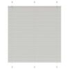 vidaXL Plisserad persienn ljusgr&aring; 115x150 cm tyg bredd 114,4cm