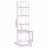 vidaXL Hyllsystem Sonoma-ek 40 x 30 x 183 cm Konstruerat tr&auml;