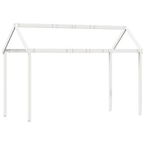 vidaXL Tak till barns&auml;ng vit 217x95,5x159 cm massiv furu