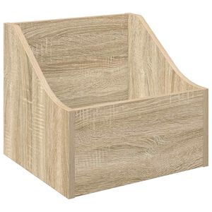 vidaXL LP-skivl&aring;da Sonoma-ek 37 x 33 x 32 cm Konstruerat tr&auml;