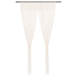 vidaXL Gardin makram&eacute; 140x240 cm bomull