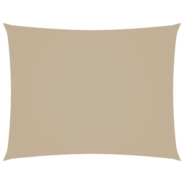 vidaXL Solsegel oxfordtyg rektangul&auml;rt 3x4 m beige