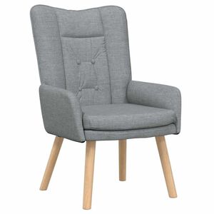 vidaXL f&aring;t&ouml;lj Ljusgr&aring; 63 x 67 x 94 cm Tyg och plywood