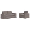 vidaXL Soffset 2 st Taupe tyg