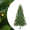 vidaXL Julgran med 150 LED-lampor med stativ Gr&ouml;n 150 cm PE