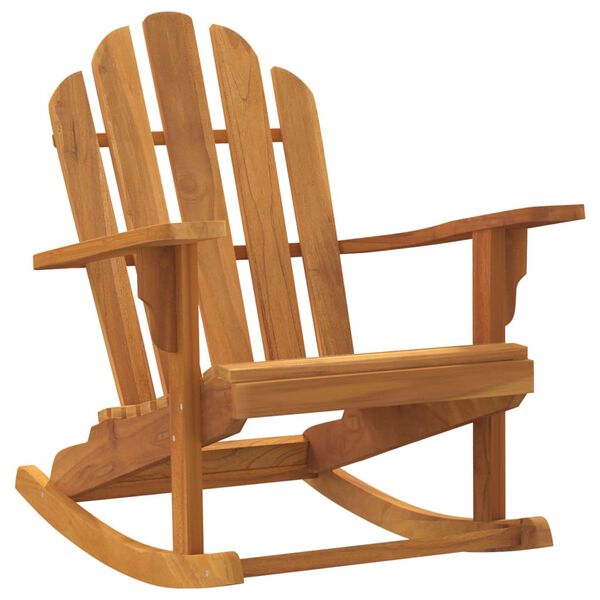 vidaXL Gungstol f&ouml;r tr&auml;dg&aring;rden adirondack 79x100x103 cm massiv teak