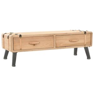 vidaXL TV-b&auml;nk massivt grantr&auml; 120x33x35 cm