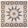 vidaXL Mosaikplattor Blomm&ouml;nster Flerf&auml;rgsdesign 120 x 120 cm Marmor