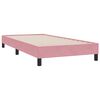 vidaXL S&auml;ngram utan madrass rosa 90x220 cm sammet