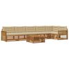 vidaXL Utomhussoffset med kudde 7 pcs Naturlig och Beige