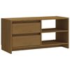 vidaXL TV-b&auml;nk honungsbrun 80x31x39 cm massiv furu