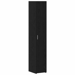 vidaXL Sk&aring;p Svart Ek 30 x 42,5 x 185 cm