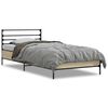 vidaXL S&auml;ngram sonoma-ek 75x190 cm konstruerat tr&auml; och metall