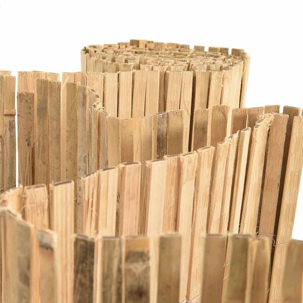 vidaXL Bambust&auml;ngsel Naturf&auml;rg 600 x 125 cm Bambu