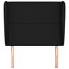 vidaXL S&auml;nggavel med kanter svart 103x23x118/128 cm tyg