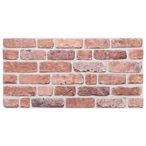 vidaXL Väggpaneler 3D 10 st röd 100x50 cm EPS