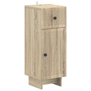 vidaXL Badrumsskrubb EDE Sonoma-ek 30 x 31 x 80 cm Konstruerat tr&auml;