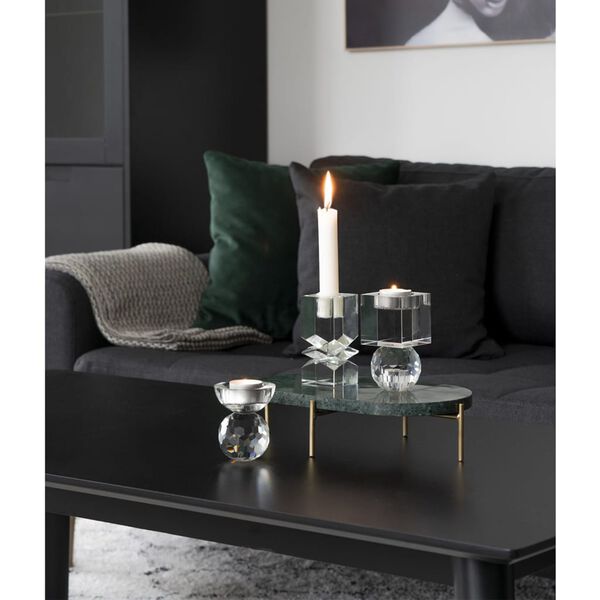 House Nordic Serveringsbricka marmor med ben Remi grön