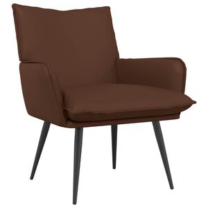 vidaXL F&aring;t&ouml;lj Brun Konstl&auml;der