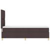 vidaXL LED Box Säng med madrass Mörkbrun 80 x 200 cm tyg