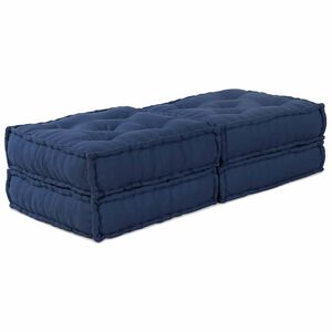 vidaXL Modulsofa enhet 2 st Tyg Indigo 140 x 70 x 36 cm
