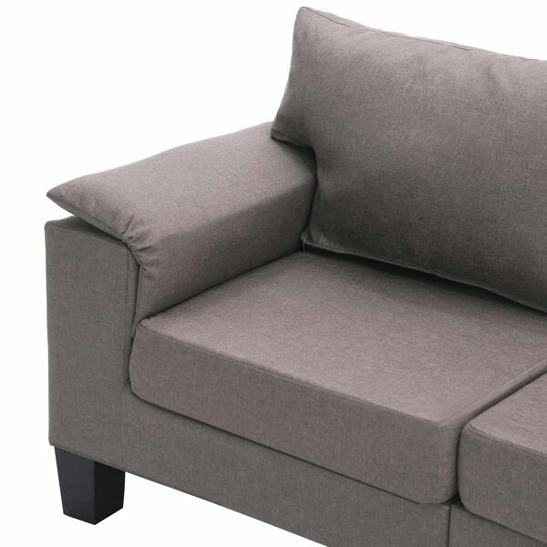 vidaXL Soffa Taupe 3-sitsiga tyg