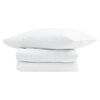 vidaXL Sommar Duvet med kudde 2 st Vit Dunfj&auml;der