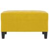 vidaXL Fotpall Gul 70x55x41 cm sammet