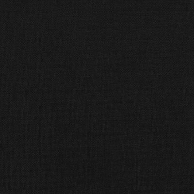 vidaXL Ramsäng med madrass svart 180x200 cm tyg