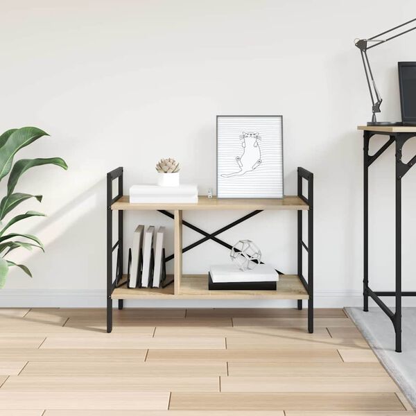 vidaXL Hyllsystem Sonoma-ek 75 x 30 x 58,5 cm Konstruerat tr&auml;