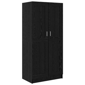 vidaXL Garderob Svart Ek 82,5 x 51,5 x 180 cm Konstruerat tr&auml;