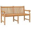 vidaXL Tr&auml;dg&aring;rdsb&auml;nk 150 cm massiv teak