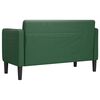 vidaXL Loveseat soffa mörkgrön 109 cm manchestertyg