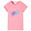 T-shirt f&ouml;r barn stark rosa 128