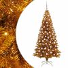 vidaXL Julgran Guld 180 cm PET