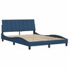 vidaXL Bed Frame without Mattress "Hanko" Blue 140x200 cm Fabric