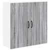 vidaXL V&auml;ggsk&aring;p LUCCA Gr&aring; sonoma-ek 80 x 31 x 80 cm Konstruerat tr&auml;
