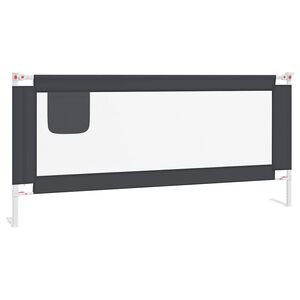 vidaXL S&auml;ngskena f&ouml;r barn m&ouml;rkgr&aring; 200x25 cm tyg