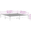 vidaXL Sängram utan madrass 200x200 cm massiv furu