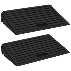 vidaXL Trottoarramper 2 st 50x30x11 cm gummi