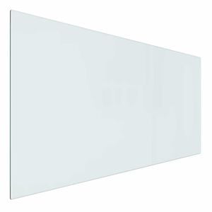 vidaXL Glas eldstad platta Transparent 100 x 50 cm Glas