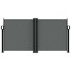 vidaXL Inf&auml;llbar sidomarkis antracit 120x600 cm