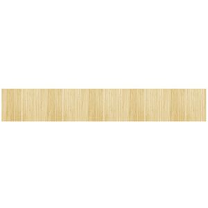 vidaXL Matta rektangul&auml;r ljus naturlig 80x500 cm bambu