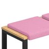 vidaXL B&auml;nk kudde 2 pcs Tyg Rosa Djup 35 cm